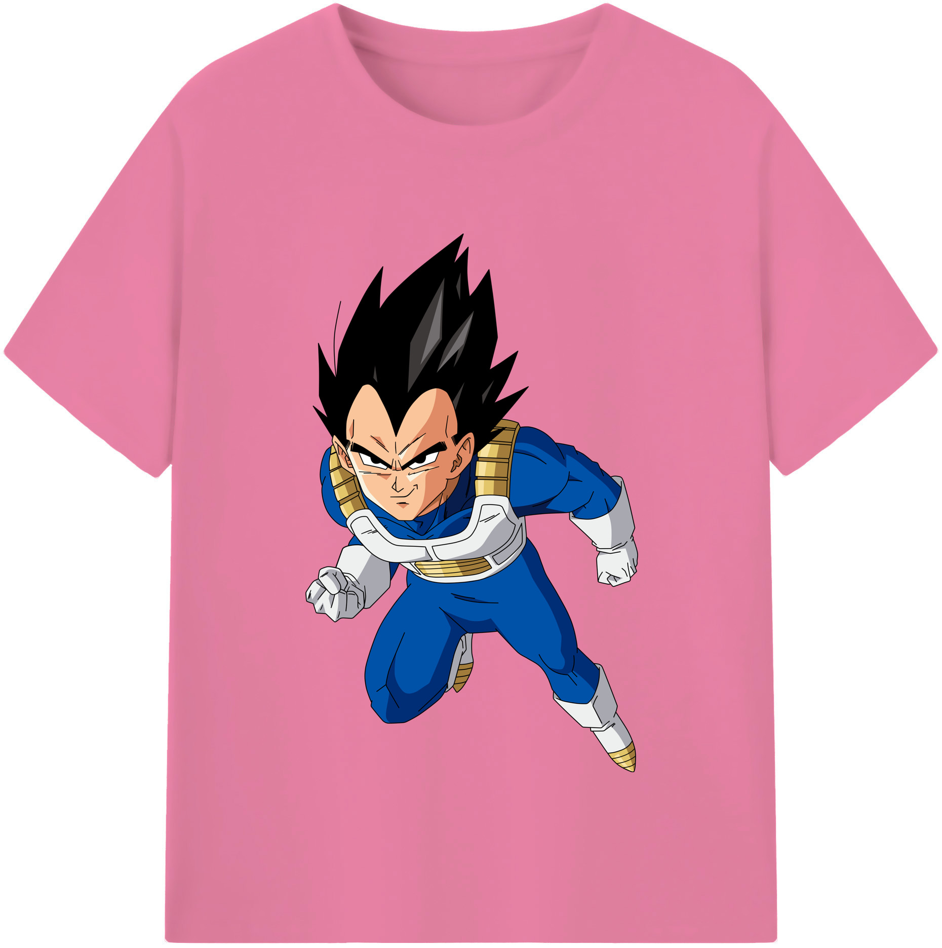 （画像用） ドラゴンボール ベジータ四世（Bejīta Yonsei）DRAGON BALL Vegeta IV 綿100％半袖Tシャツ（フロントプリント）